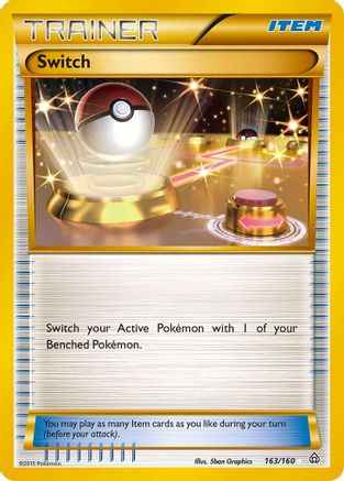 Switch (Secret Rare) 163/160 - XY  Primal Clash Holofoil