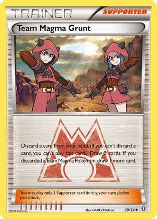 Team Magma Grunt 030/34 - Double Crisis