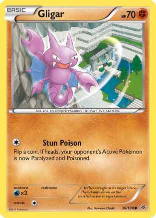 Gligar 036/108 - XY  Roaring Skies