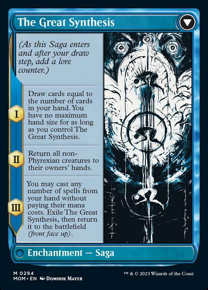 Jin-Gitaxias // The Great Synthesis (MOM-294) - March of the Machine: (Showcase) (Borderless)