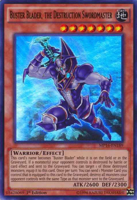 Buster Blader, the Destruction Swordmaster [MP16-EN189] Ultra Rare