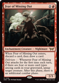 Fear of Missing Out (DSK-136) - Duskmourn: House of Horror: (enchantment) Foil