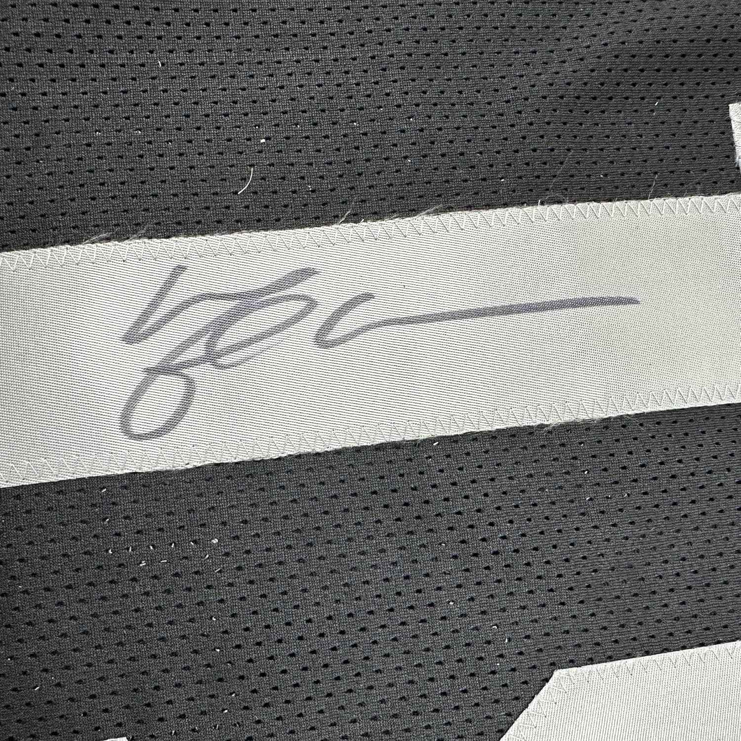 Framed Autographed/Signed Michael Crabtree 35x39 Oakland Raiders Black Football Jersey JSA COA