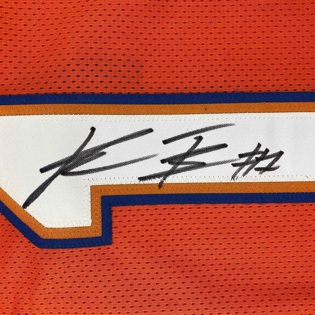 Framed Autographed/Signed Kadarius Toney 35x39 Florida Orange College Football Jersey JSA COA