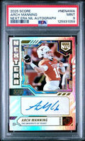 Graded 2025 Panini Score Arch Manning #NEN-AMA Next Era Auto Texas Longhorns Rookie RC Football Card PSA 9 Mint
