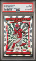 Graded 2023 Panini Donruss Rashee Rice #17 Elite Series Rookies Rookie RC Football Card PSA 10 Gem Mint