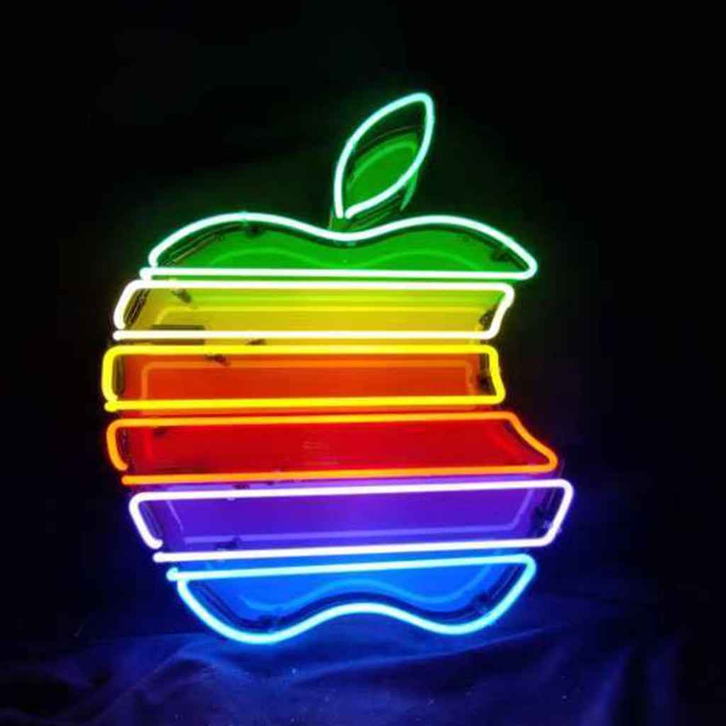 Apple Company Logo Real Neon Signs