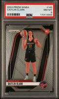 Graded 2024 Panini Prizm Caitlin Clark #145 Rookie RC Basketball Card PSA 8 Near Mint
