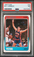 Graded 1988 Fleer Bill Laimbeer #42 Basketball Card PSA 7 Near Mint