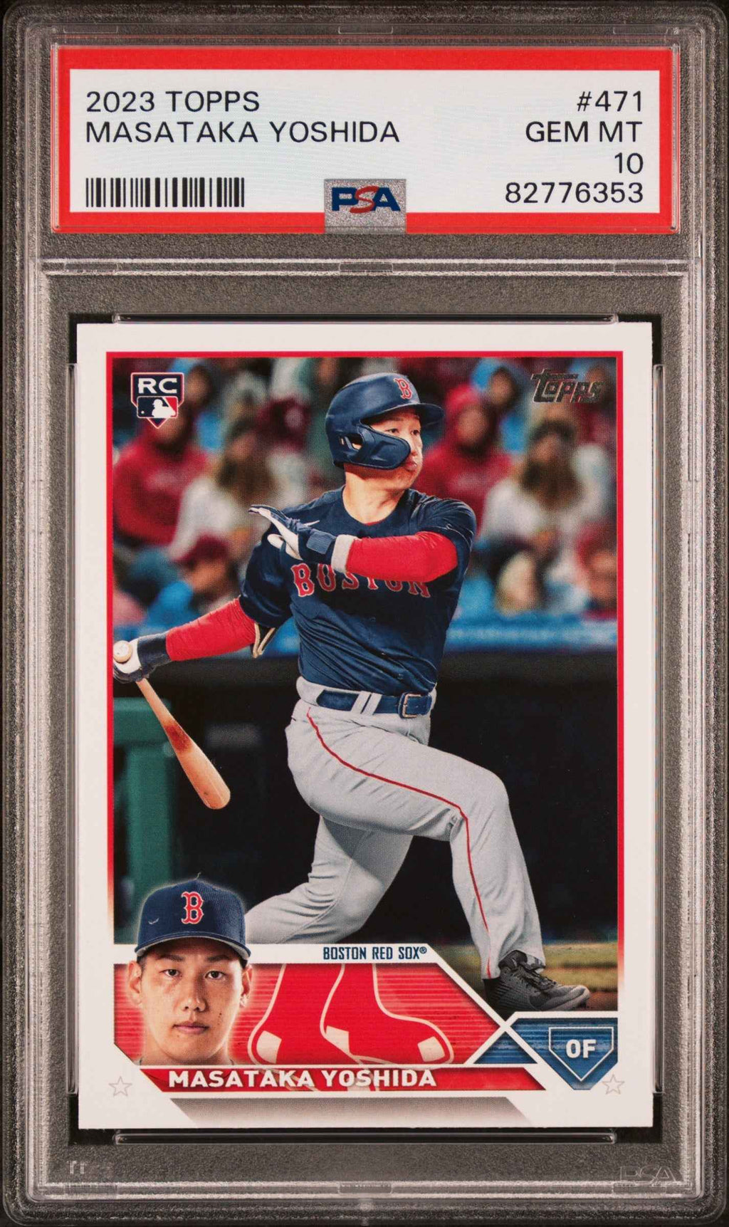 Graded 2023 Topps Masataka Yoshida #471 Rookie RC Baseball Card PSA 10 Gem Mint