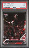Graded 2024 Topps Now Elly De La Cruz #95 Rookie RC Baseball Card PSA 9 Mint
