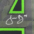 Framed Autographed/Signed Jamie Benn 35x39 Dallas Black Hockey Jersey JSA COA