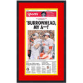 Framed Kansas City Star Burrowhead My A** AFC Conference Champions 14x24 Football Newspaper Cover Photo Professionally Matted