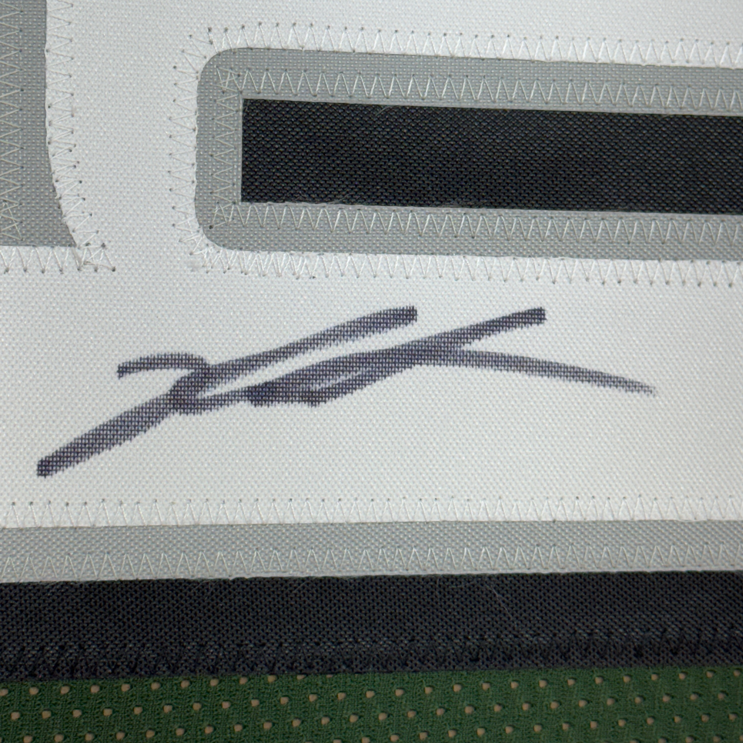 Framed Autographed/Signed Jalen Carter 35x39 Philadelphia Green Football Jersey Beckett BAS COA