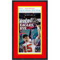 Framed Kansas City Star Bye Eagles Bye Super Bowl LVII 57 Champions 14x24 Football Newspaper Cover Photo Professionally Matted