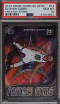Graded 2019 Panini Donruss Optic Stephen Curry #13 Fantasy Stars Basketball Card PSA 10 Gem Mint