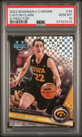Graded 2023 Topps Bowman U Chrome Caitlin Clark #34 Xfractor Rookie RC Basketball Card PSA 10 Gem Mint