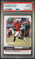Graded 2024 Panini Instant NIL Cam Ward #CWC Rookie RC Football Card PSA 10 Gem Mint