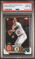 Graded 2023 Topps Chrome Update Mason Miller #USC39 Rookie RC Baseball Card PSA 10 Gem Mint
