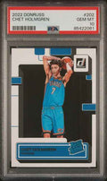 Graded 2022 Panini Donruss Chet Holmgren #202 Rookie RC Basketball Card PSA 10 Gem Mint