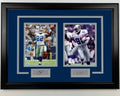 Framed Emmitt Smith and Michael Irvin Dallas Cowboys 17x23 Dual Football Photo