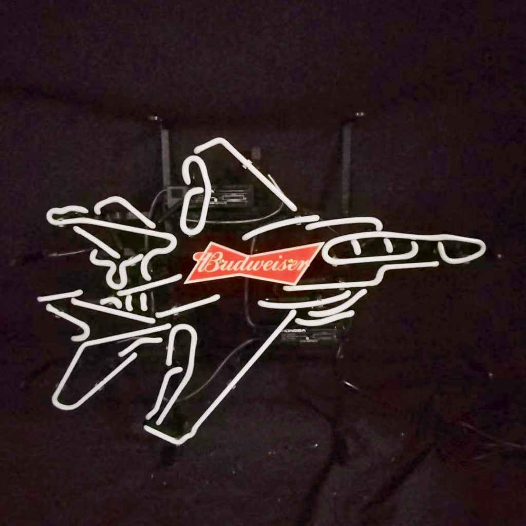Fighter Plane Budweiser Beer Neon Signs