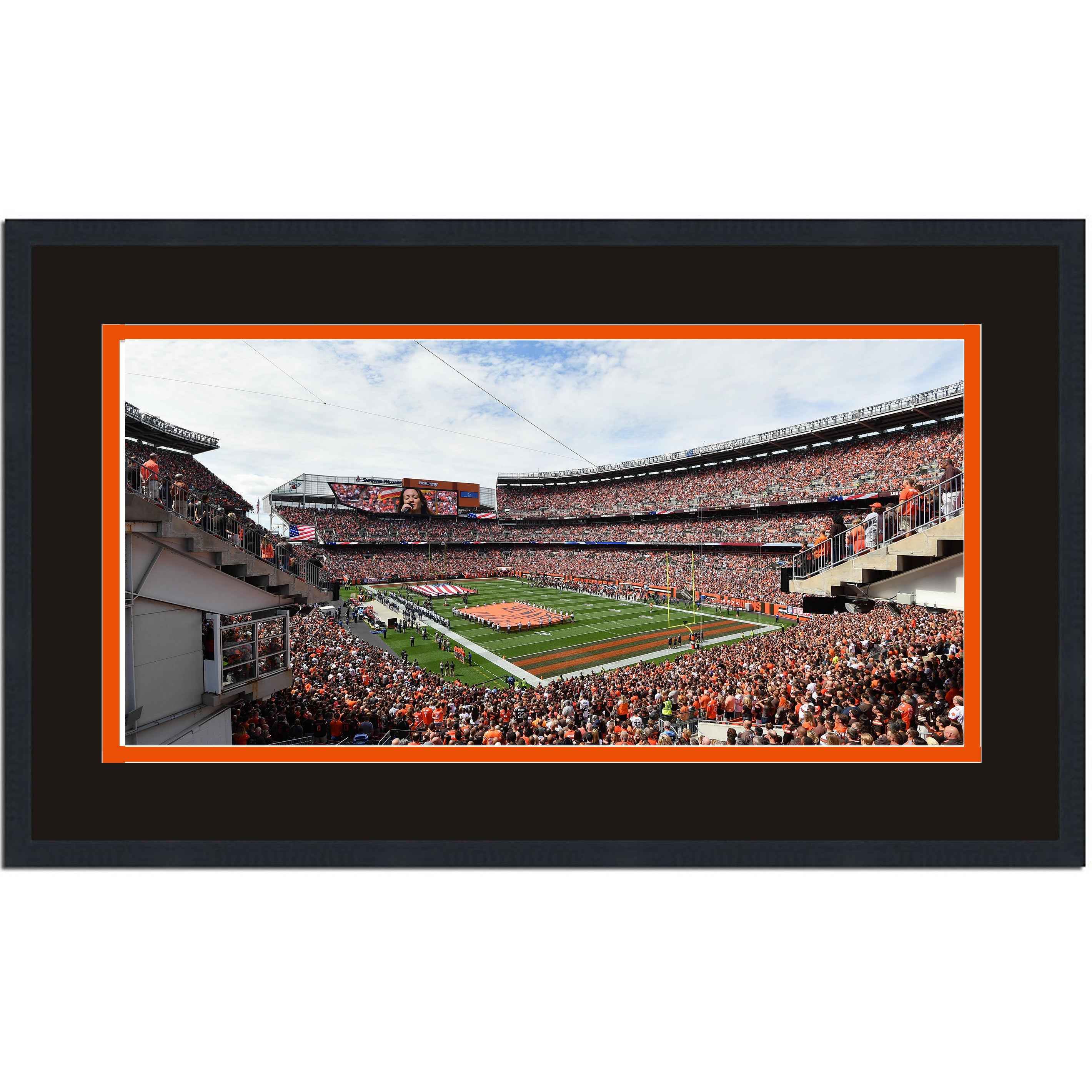 Framed FirstEnergy Stadium Cleveland Browns 16x24 Football Photo Professionally Matted