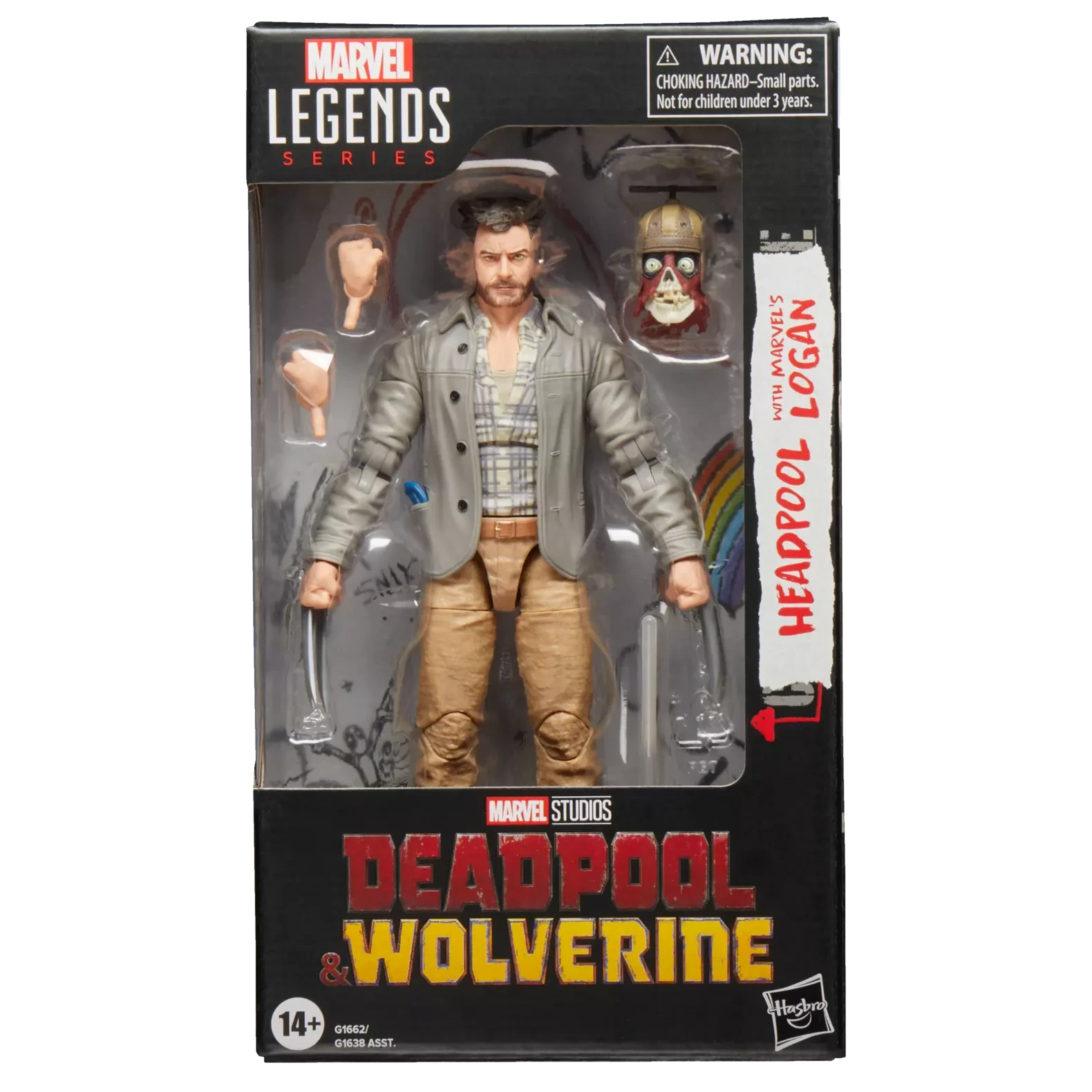 Marvel Legends Series Headpool with Marvel’s Logan Action Figure