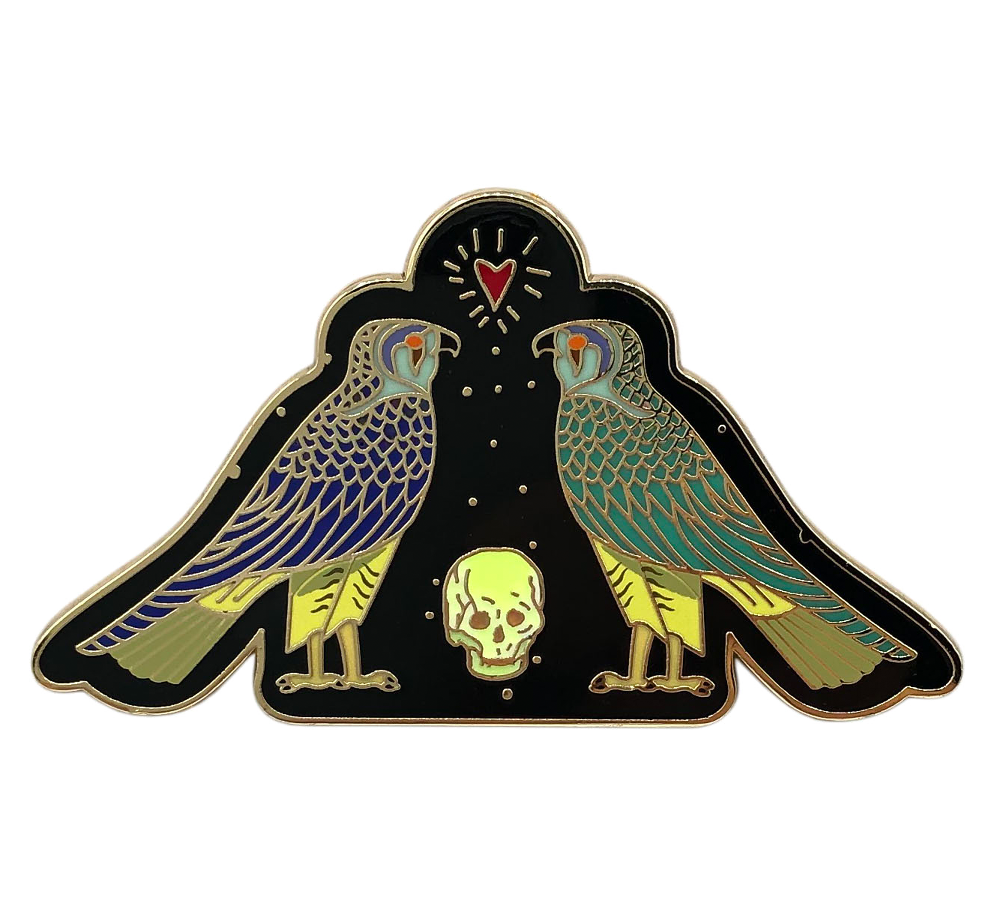 Gothic Queen - Falcon (GITD)  Pin