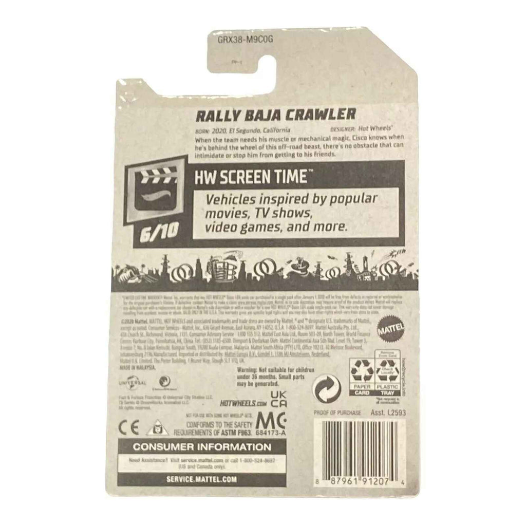 Hot Wheels Rally Baja Crawler - Fast & Furious Spy Racers - Screen Time Series