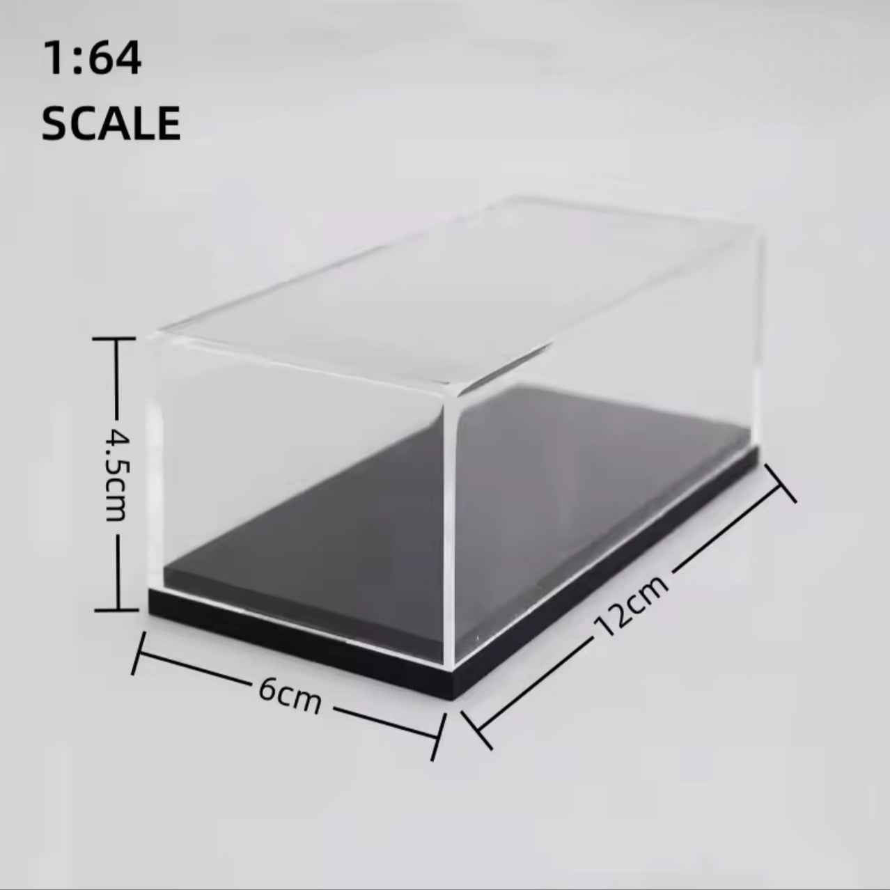 Clear Model Car Case Display Organizer Storage for 1/64