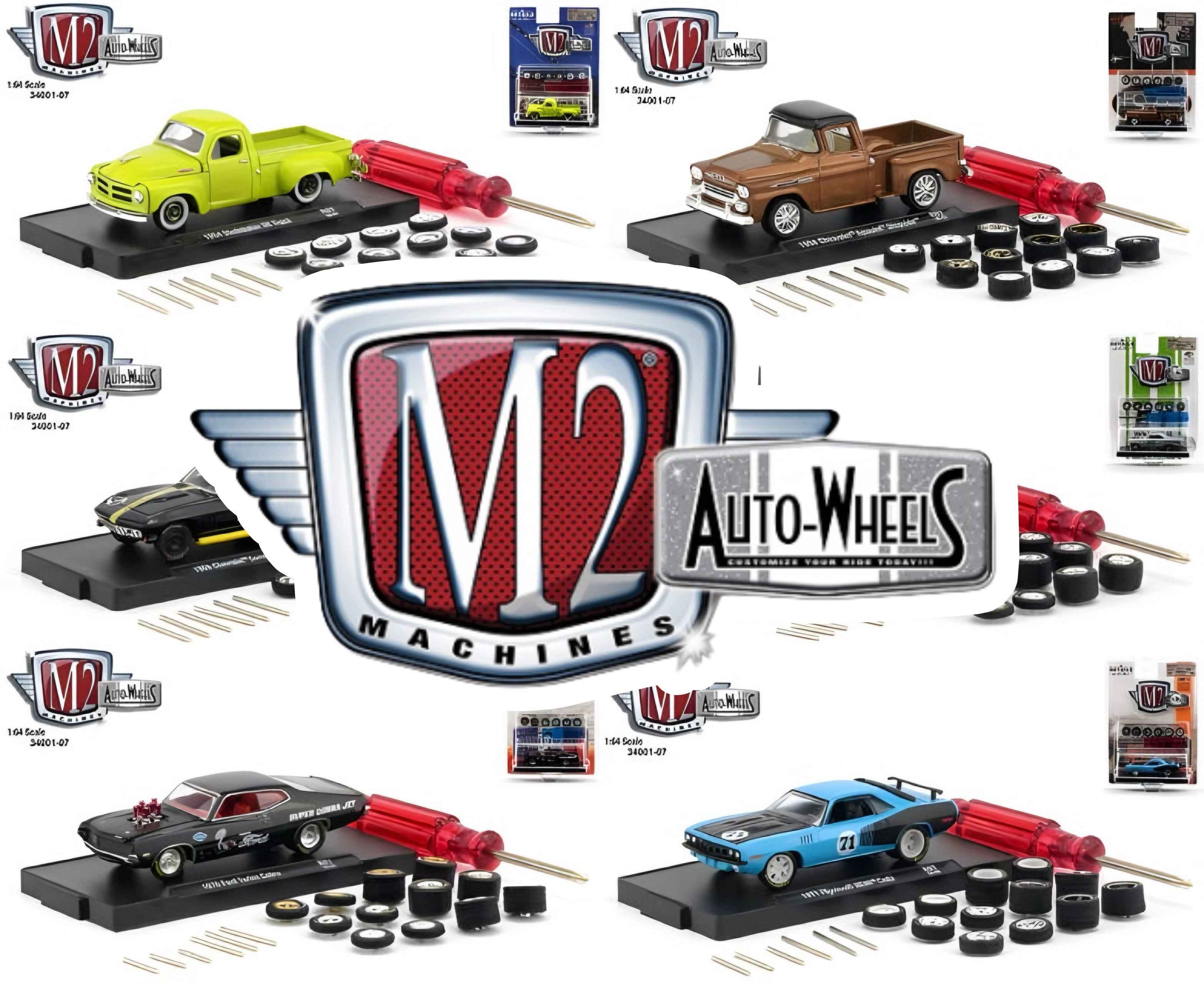 M2 Machines Auto-Wheels 1:64 Assorted Diecast
