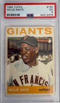 Graded 1964 Topps Willie Mays #150 Baseball Card PSA 5 Excellent