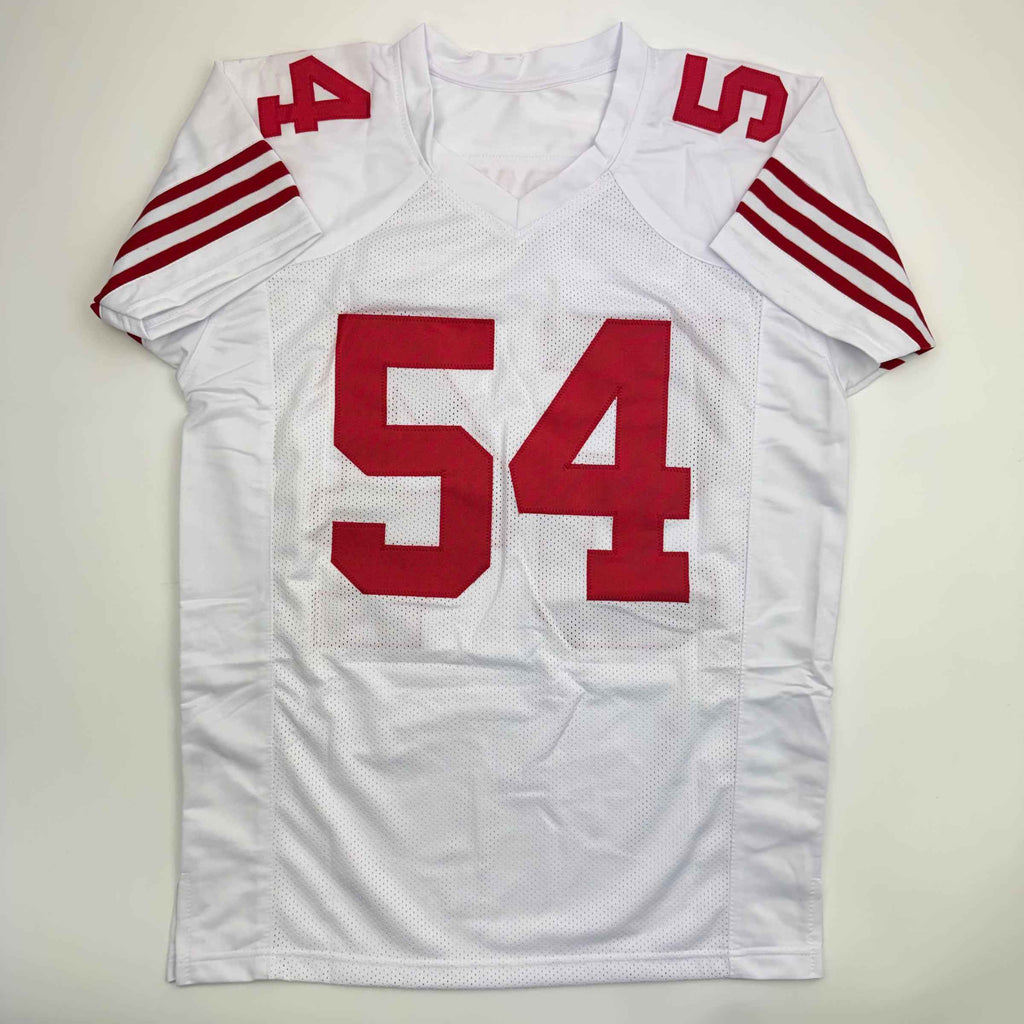 Autographed/Signed Fred Warner San Francisco White Football Jersey Beckett BAS COA