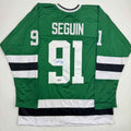 Autographed/Signed Tyler Seguin Dallas Green Hockey Jersey Beckett BAS COA