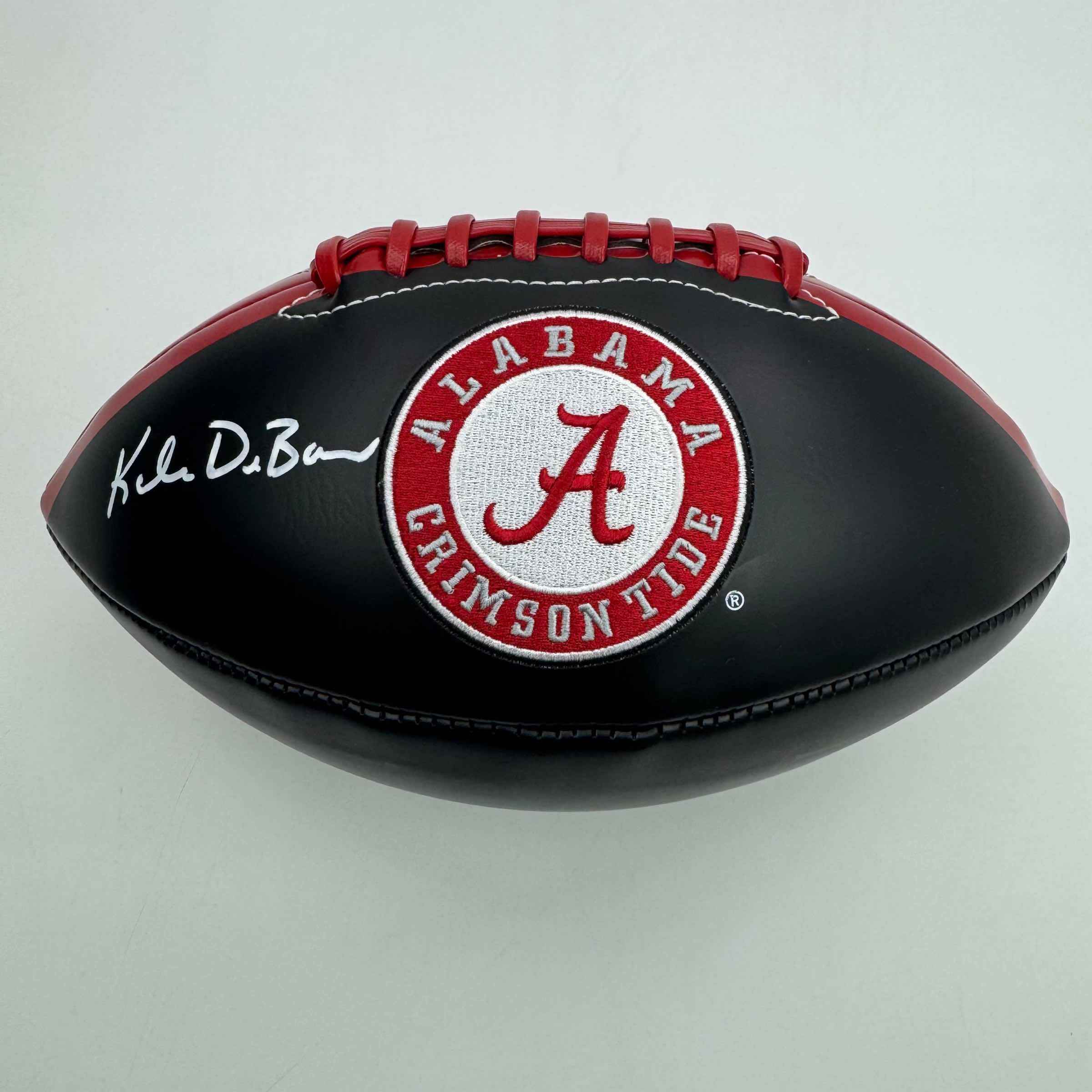 Autographed/Signed Kalen DeBoer Alabama Crimson Tide Full Size Black Logo College Football JSA COA