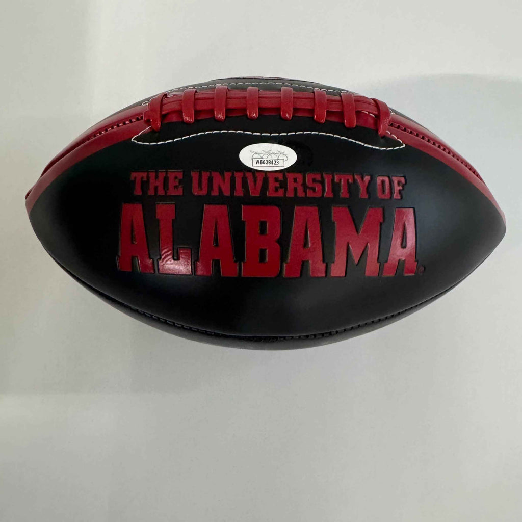 Autographed/Signed Kalen DeBoer Alabama Crimson Tide Full Size Black Logo College Football JSA COA