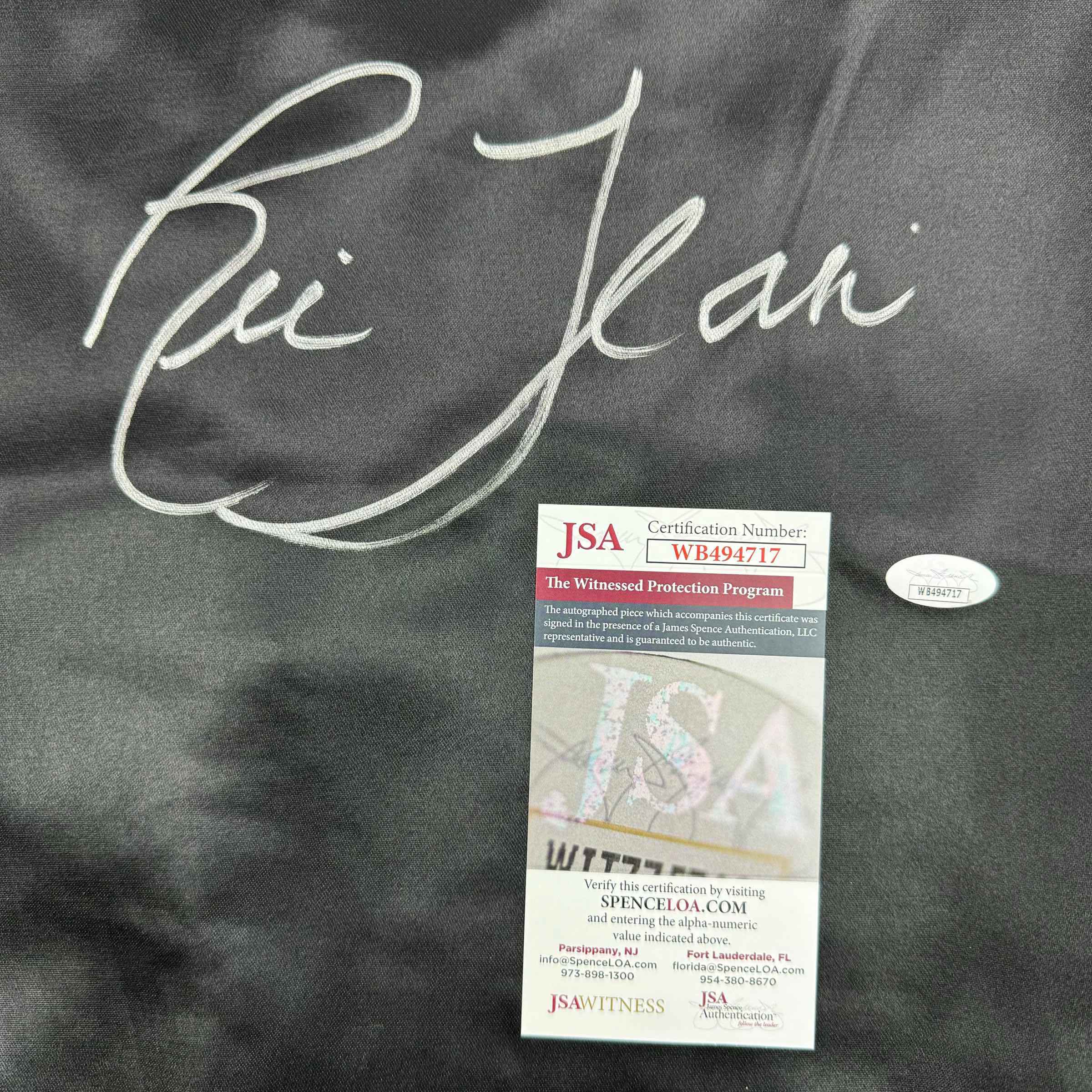 Autographed/Signed Ric Flair Nature Boy Black WWE Replica Wrestling Robe JSA COA #2