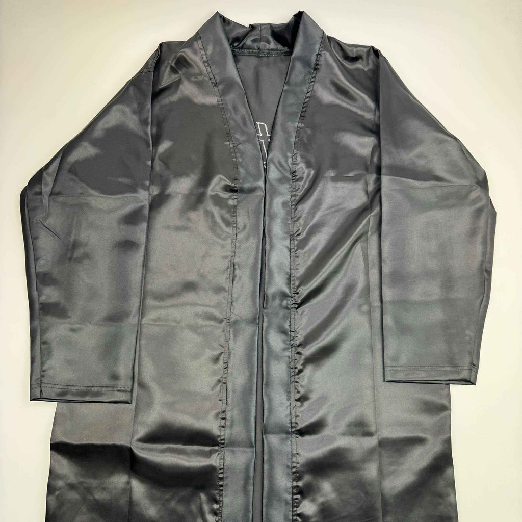 Autographed/Signed Ric Flair Nature Boy Black WWE Replica Wrestling Robe JSA COA #2