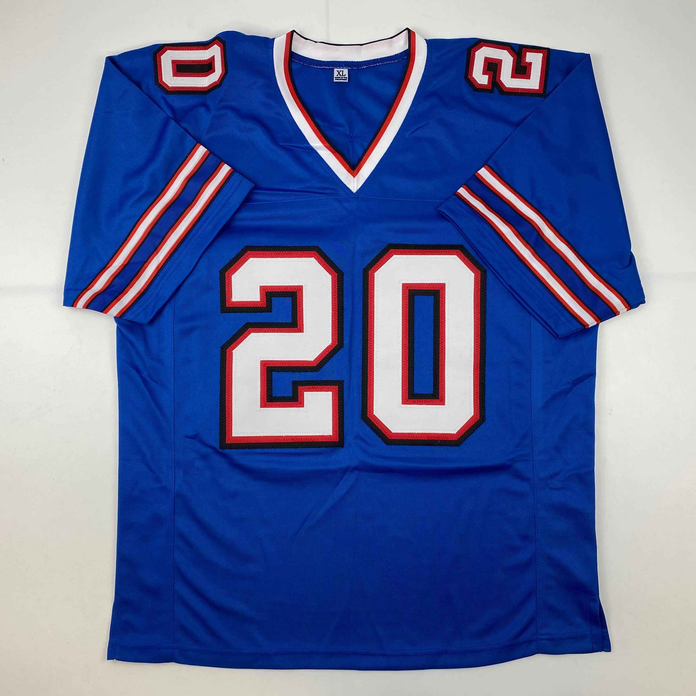 Autographed/Signed Frank Gore Buffalo Blue Football Jersey JSA COA