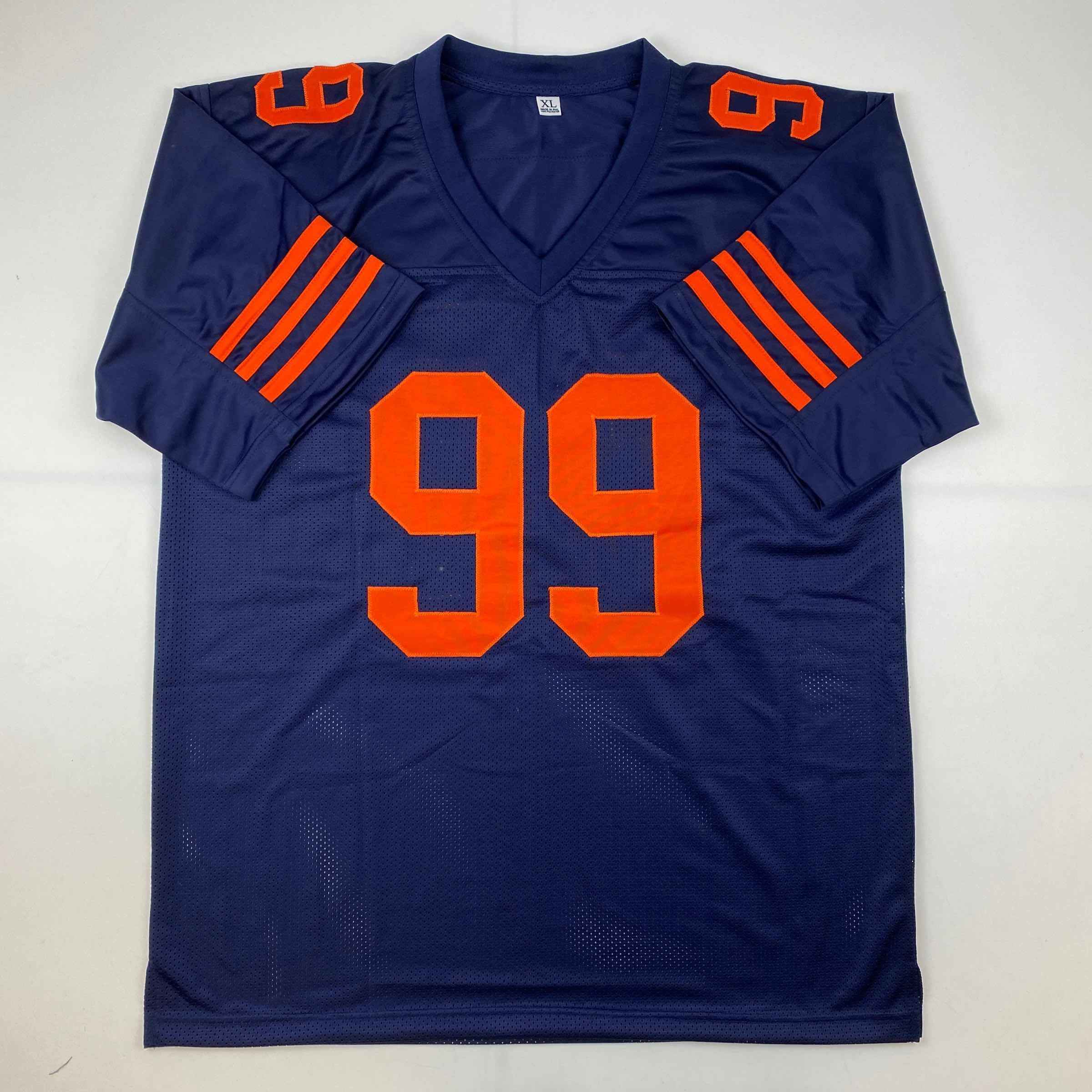Autographed/Signed Dan Hampton Chicago Color Rush Football Jersey Beckett BAS COA