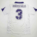 Autographed/Signed Roberto Carlos Real Madrid White Soccer Jersey Beckett BAS COA #2