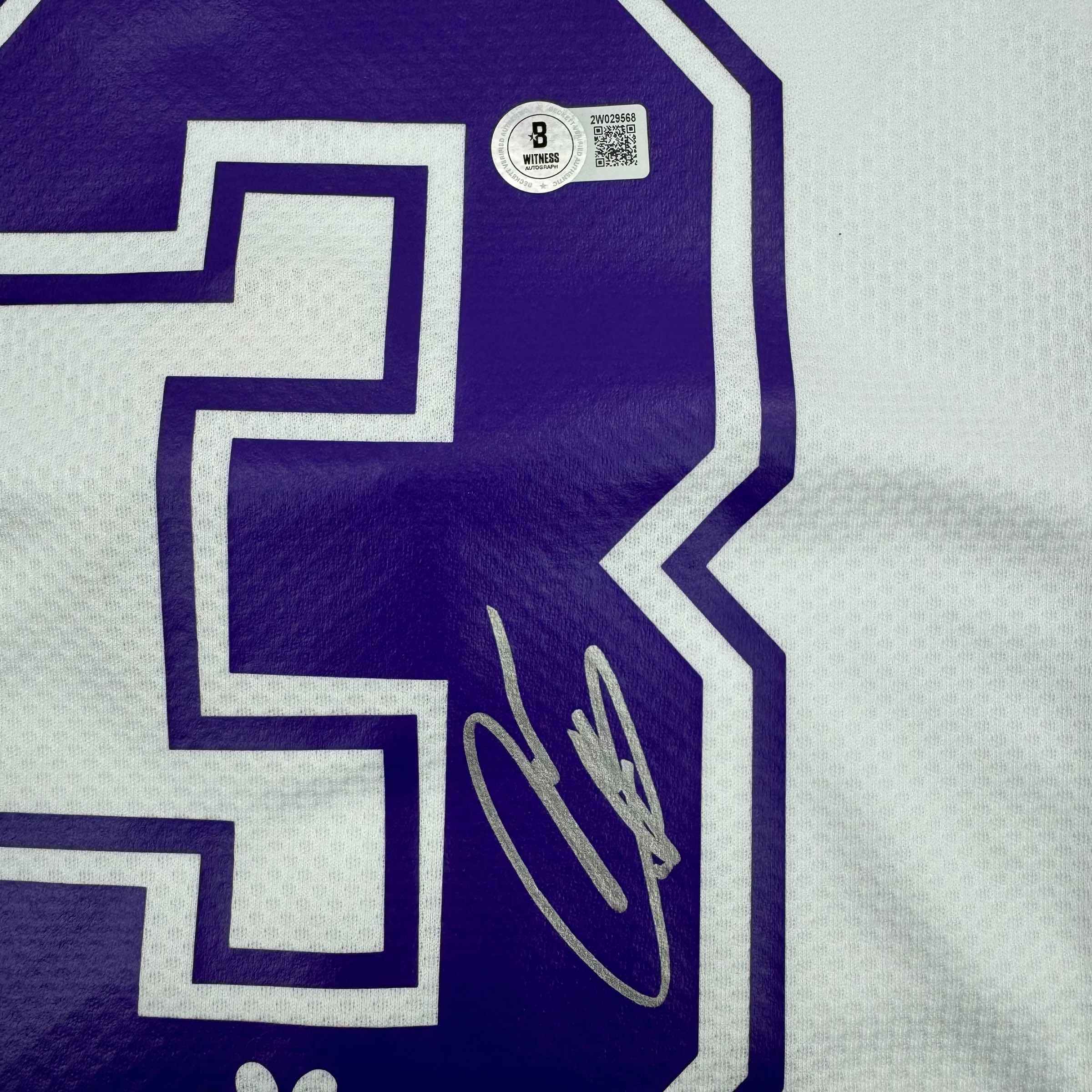 Autographed/Signed Roberto Carlos Real Madrid White Soccer Jersey Beckett BAS COA #2