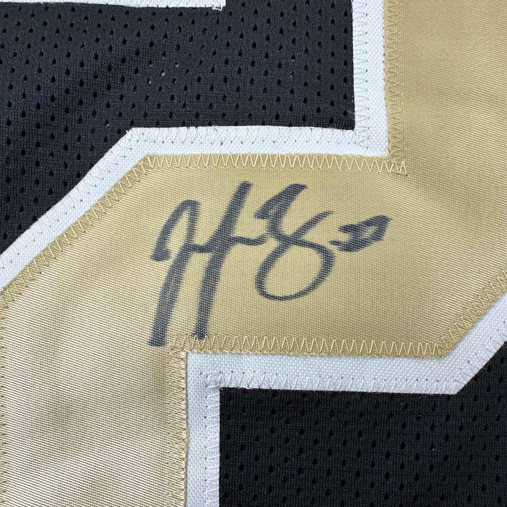 Autographed/Signed Malcolm Jenkins New Orleans Black Football Jersey Beckett BAS COA