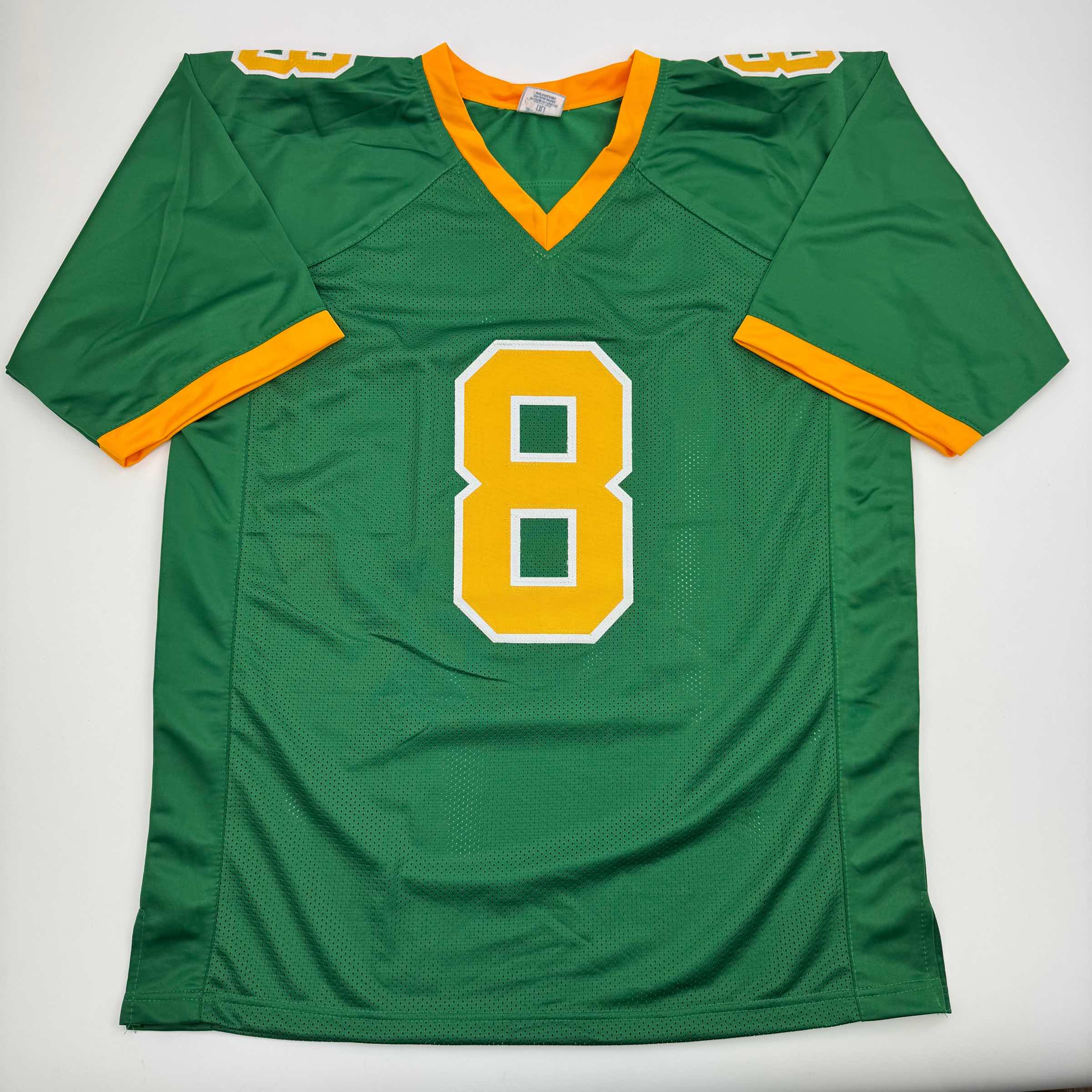 Autographed/Signed Dillon Gabriel Oregon Green College Football Jersey Beckett BAS COA