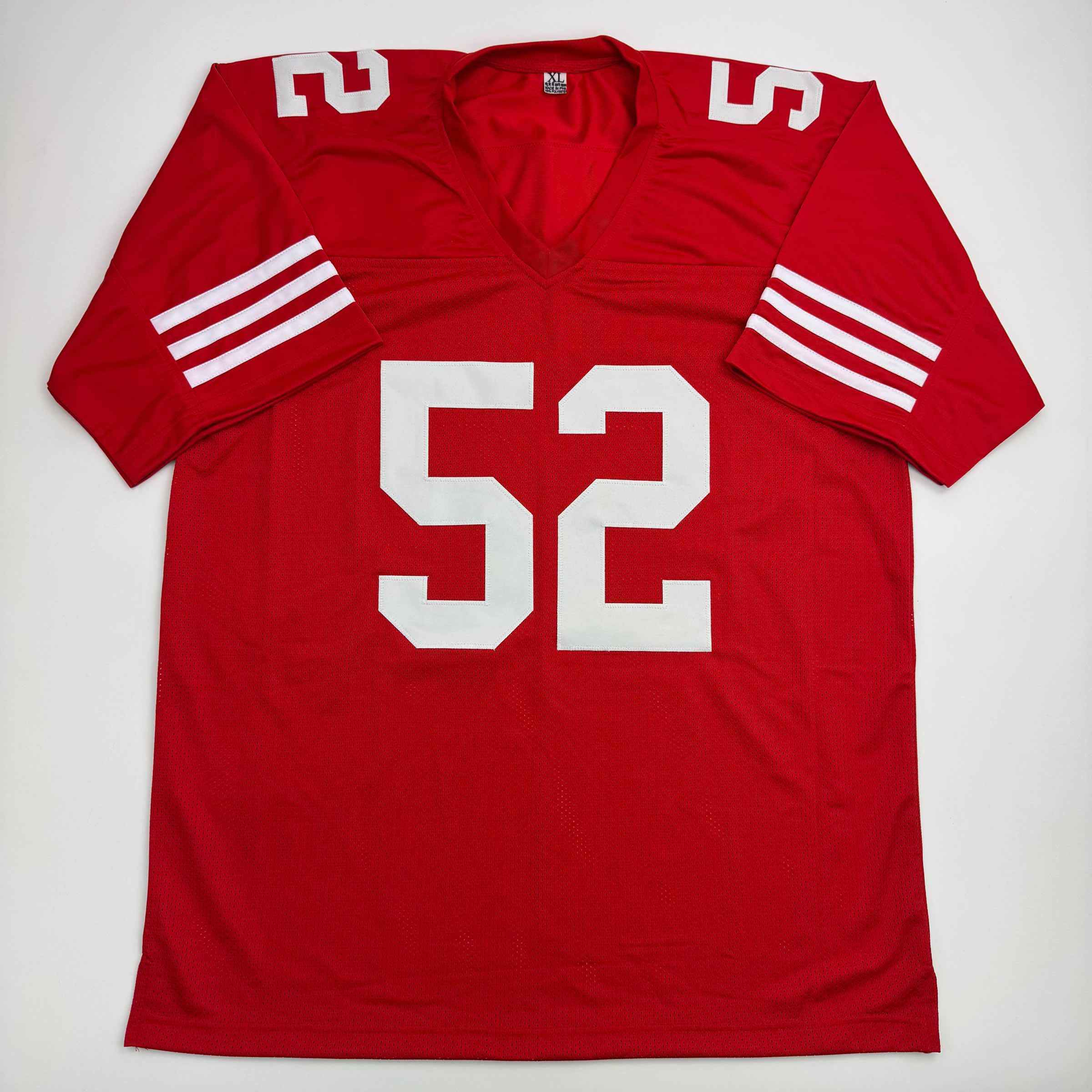 Autographed/Signed Patrick Willis San Francisco Red Football Jersey Beckett BAS COA