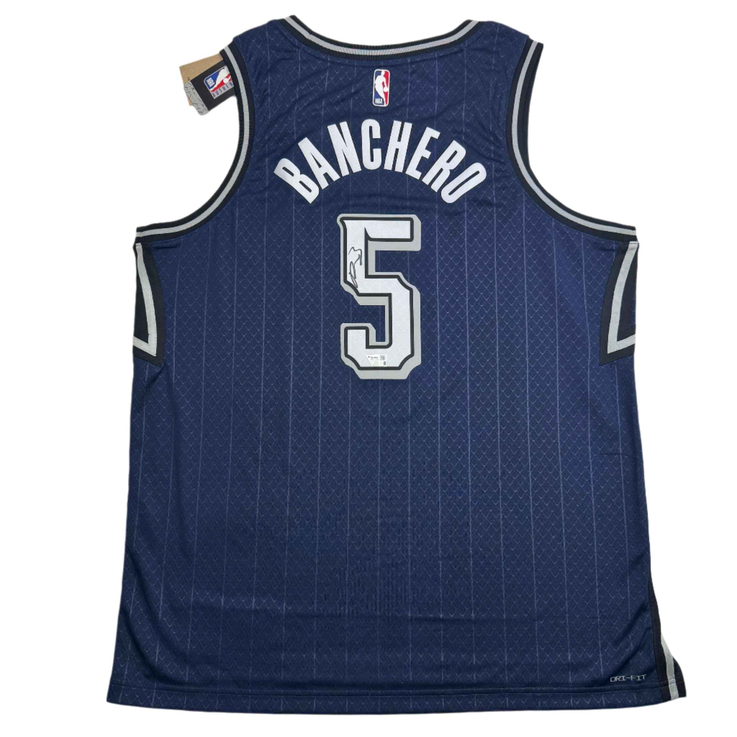 Autographed/Signed Paolo Banchero Orlando Nike Swingman City Edition Jersey Fanatics COA