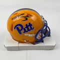 Autographed/Signed Damar Hamlin Pittsburgh Panthers Mini College Football Helmet Beckett BAS COA