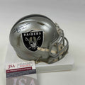 Autographed/Signed Rich Gannon Las Vegas Oakland Raiders Football Mini Helmet JSA COA