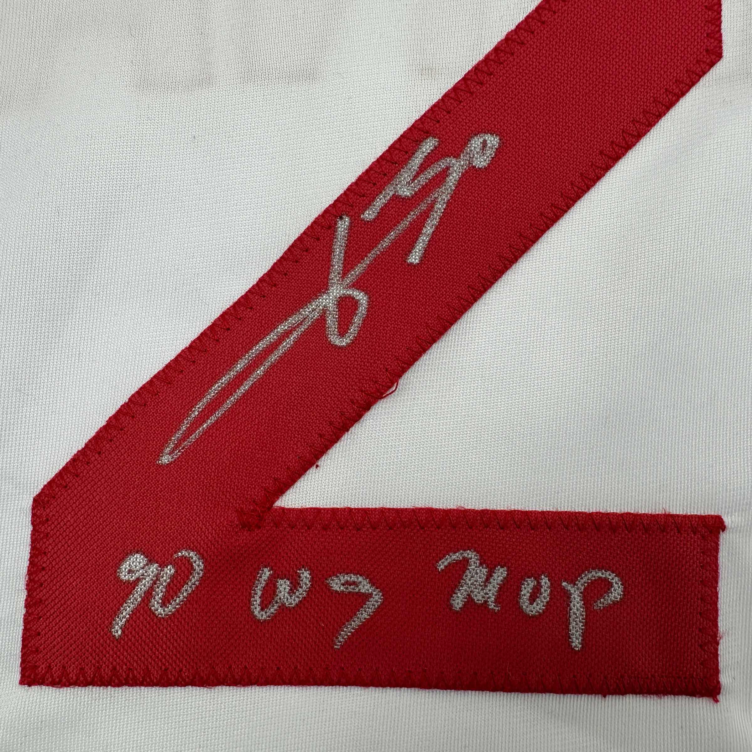 Autographed/Signed Jose Rijo 90 WS MVP Cincinnati White Baseball Jersey Beckett BAS COA